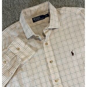 Polo Ralph Lauren‎ Colorful Plaid Button-Down Shirt Men's Large Preppy Pony